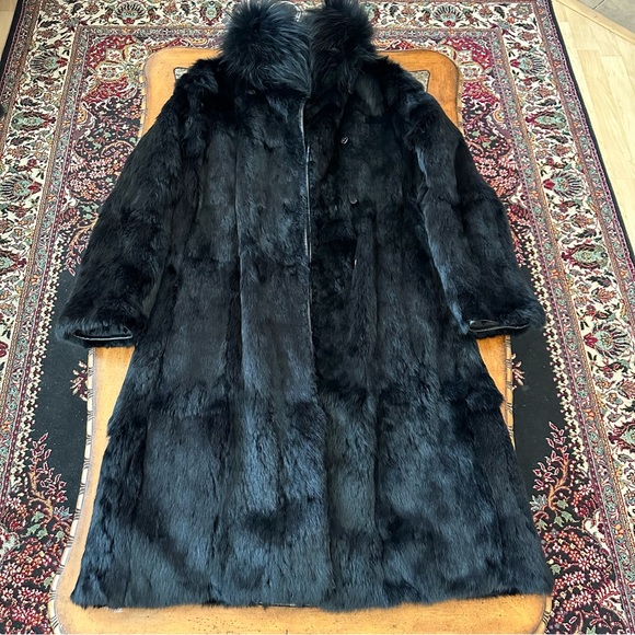 Authentic Theory Raccoon Rabbit Reversible Fur Coat - Picture 7 of 14